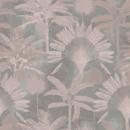 furn. Malaysian Palm Single Blush Duvet Set - Pink - Wilko - thumbnail 6