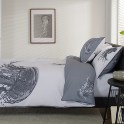 The Lyndon Company Single Slate Grey Jellyfish Duvet Cover and Pillowcase Set - Wilko - thumbnail 4