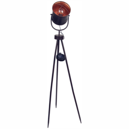Luxform Leipzig LED Solar Garden Studio Tripod - Size: 80 x 40 x 40cm - Brown - Wilko