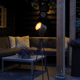 Luxform Leipzig LED Solar Garden Studio Tripod - Size: 80 x 40 x 40cm - Brown - Wilko - thumbnail 5