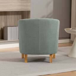Artemis Home Millie Duck Egg Fabric Accent Chair - Size: Single - Wilko - thumbnail 7