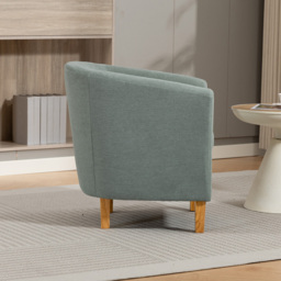 Artemis Home Millie Duck Egg Fabric Accent Chair - Size: Single - Wilko - thumbnail 6