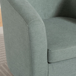 Artemis Home Millie Duck Egg Fabric Accent Chair - Size: Single - Wilko - thumbnail 3