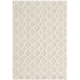 Desire Rugs Isabella Cream Embossed Imperial Trellis Rug 60 x 220cm - Wilko - thumbnail 7