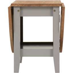 Seconique Santos Single Shelf Drop Leaf Grey Distressed Waxed Pine Coffee Table - Wilko - thumbnail 6