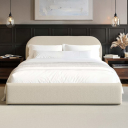 Flair Alba Double Cream Boucle Ottoman Bed - Wilko - thumbnail 6
