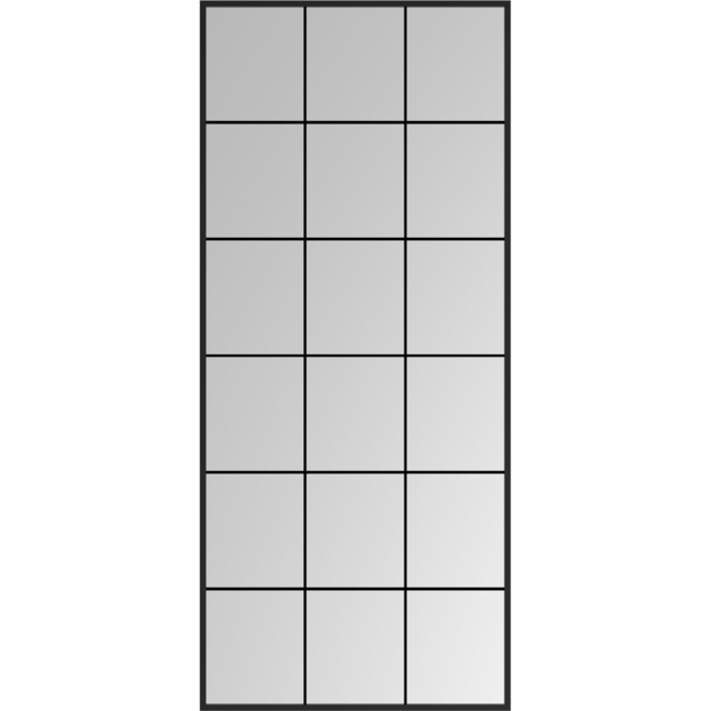 Indoor and Outdoor Window Lean To Mirror 160 x 70cm - Black - The Port. Co Gallery - Wilko - image 1
