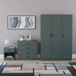 VIDA DESIGNS Riano Green 3 Piece Bedroom Furniture Set - Jasper Green - Wilko - thumbnail 3