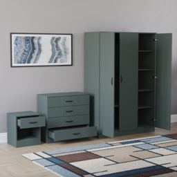 VIDA DESIGNS Riano Green 3 Piece Bedroom Furniture Set - Jasper Green - Wilko - thumbnail 5