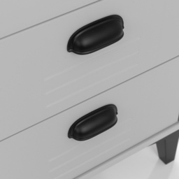 Julian Bowen Lakers 6 Drawer Locker Effect Wide Chest of Drawers - Black - Wilko - thumbnail 5