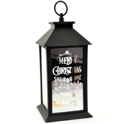 Shatchi Black LED Lantern Christmas Decoration - Size: 30 x 14 x 14cm - Wilko - thumbnail 5