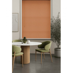 New Edge Blinds Wood Grain PVC Venetian Blind Cherry 160cm - Size: W 160 x D 152cm - Red - Wilko - thumbnail 7