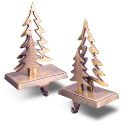 St Helens Gold Christmas Stocking Holders 2 Pack - Size: 7 x 13 x 17cm - Wilko - thumbnail 5