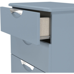 Crowndale Camden 4 Drawer Denim Blue Midi Chest of Drawers Ready Assembled - Wilko - thumbnail 7