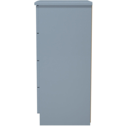 Crowndale Camden 4 Drawer Denim Blue Midi Chest of Drawers Ready Assembled - Wilko - thumbnail 5