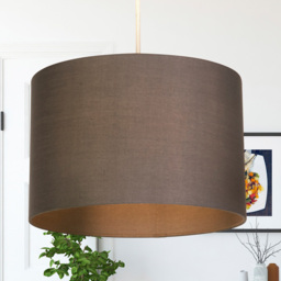 Lighting Collection Kaia Grey Drum Ceiling Shade - Size: 20 x 30 x 30cm - Wilko - thumbnail 3