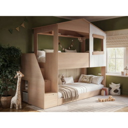 Flair Dreamland Oak Play House Staircase Bunk Bed - Size: Single - Brown - Wilko - thumbnail 7