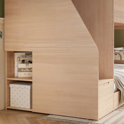 Flair Dreamland Oak Play House Staircase Bunk Bed - Size: Single - Brown - Wilko - thumbnail 6