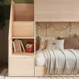Flair Dreamland Oak Play House Staircase Bunk Bed - Size: Single - Brown - Wilko - thumbnail 5