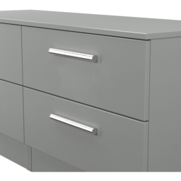 Crowndale Contrast 4 Drawer Dusk Grey Bed Box Ready Assembled - Size: 51 x 110 x 39cm - Wilko - thumbnail 5