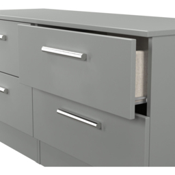 Crowndale Contrast 4 Drawer Dusk Grey Bed Box Ready Assembled - Size: 51 x 110 x 39cm - Wilko - thumbnail 6