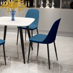 Core Products Aspen Set of 2 Blue and Black Dining Chair - Wilko - thumbnail 5
