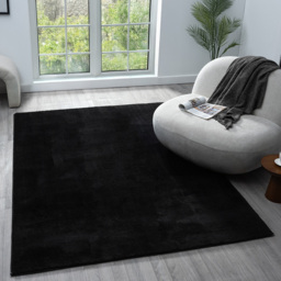 Desire Rugs Comfy Black Anti Slip Felt Backing Rug 200 x 280cm - Wilko - thumbnail 3