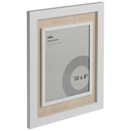 Wilko Natural White Photo Frame 10 x 8inch - Size: 10 x 8 Inch - Multi - thumbnail 3