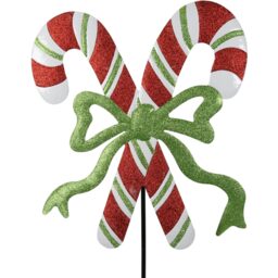 Glitter Candy Cane Stake - Wilko