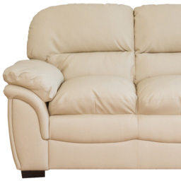 Leverton 2 Seater Cream Bonded Leather Sofa - Artemis Home - Wilko - thumbnail 4