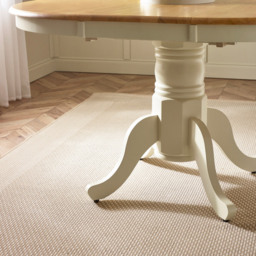 Furniturebox Fowey Marros 6 Seater Wooden Extending Dining Set Cream and Oak Effect - Wilko - thumbnail 4