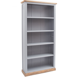 Biccari 5 Shelf Grey Bookcase - Wilko - thumbnail 4
