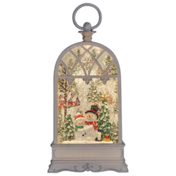 Christmas Scene Glitter Lantern Multicolour - Wilko - thumbnail 6