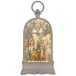 Christmas Scene Glitter Lantern Multicolour - Wilko - thumbnail 7