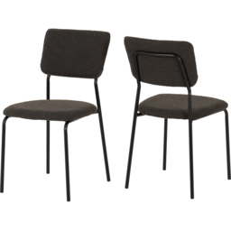 Seconique Marlow and Sheldon 4 Seater Dining Set White Marble and Grey Boucle Fabric - White Marble/Grey Boucle Fabric - Wilko - thumbnail 6
