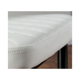 Furniturebox Valera Set of 4 White and Black Faux Leather Dining Chair - Wilko - thumbnail 7