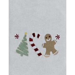 Noel Square Sweet Shop White Hand Towel 2 Pack - Size: 66 x 41 x 1cm - Wilko - thumbnail 4