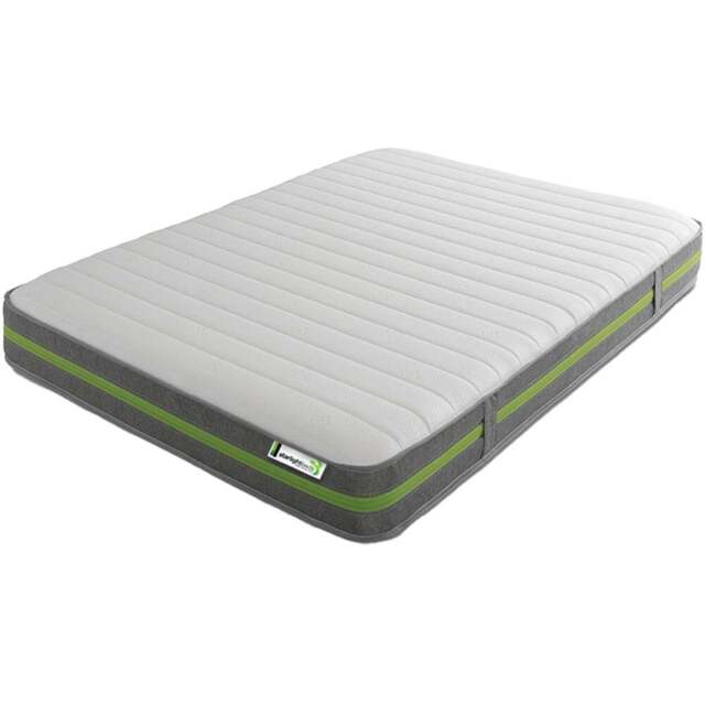 Starlight Beds Small Double Open Coil Eco Memory Foam Mattress - Green - Wilko - image 1