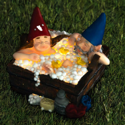Marco Paul Light Up Solar Gnome Hot Tub Garden Ornament - Size: 17 x 20 x 20.5cm - Multi - Wilko - thumbnail 6