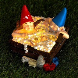 Marco Paul Light Up Solar Gnome Hot Tub Garden Ornament - Size: 17 x 20 x 20.5cm - Multi - Wilko - thumbnail 5