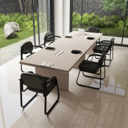 Costway Set of 2 Black Office Chair with Sled Base - Wilko - thumbnail 6