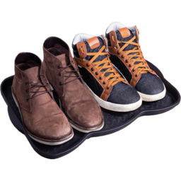 St Helens Home and Garden Small Shoe and Boot Tray - Size: 3x50x38cm - Black - Wilko - thumbnail 4
