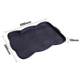 St Helens Home and Garden Small Shoe and Boot Tray - Size: 3x50x38cm - Black - Wilko - thumbnail 7