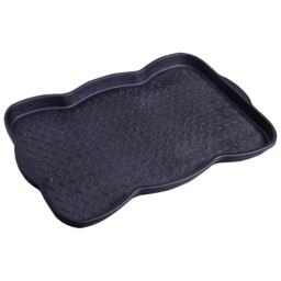 St Helens Home and Garden Small Shoe and Boot Tray - Size: 3x50x38cm - Black - Wilko