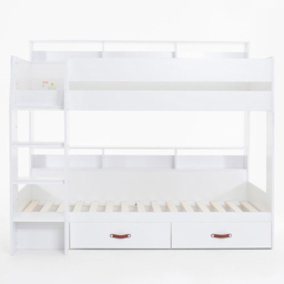 Flair Aviary Single Kids Bunk Bed with Storage Drawers and Shelves - White - Wilko - thumbnail 4