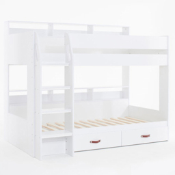 Flair Aviary Single Kids Bunk Bed with Storage Drawers and Shelves - White - Wilko - thumbnail 3