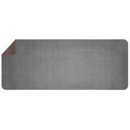 Nicoman Reversible Grey and Brown Shower Mat 100 x 40cm - Size: 0.4 x 100 x 40cm - Wilko