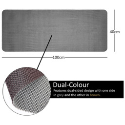 Nicoman Reversible Grey and Brown Shower Mat 100 x 40cm - Size: 0.4 x 100 x 40cm - Wilko - thumbnail 5