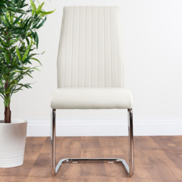 Furniturebox Elissa Fontana Marble Effect 2 Seater Round Dining Set White and Chrome - Wilko - thumbnail 5