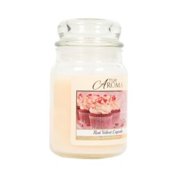 Red Velvet Cupcake Large Mason Jar Candle - True Aroma - Wilko - thumbnail 3